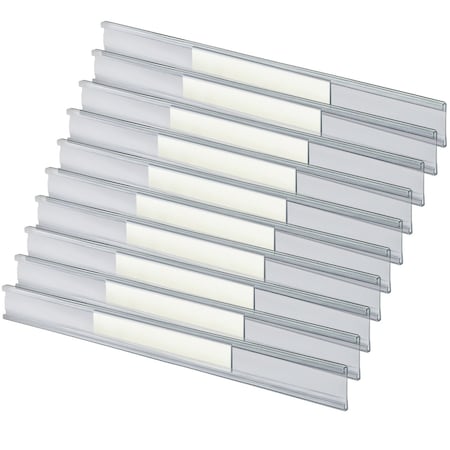 Azar Displays 11''W x 1''H Acrylic Nameplate with Adhesive Magnet, 10PK 199603-MG